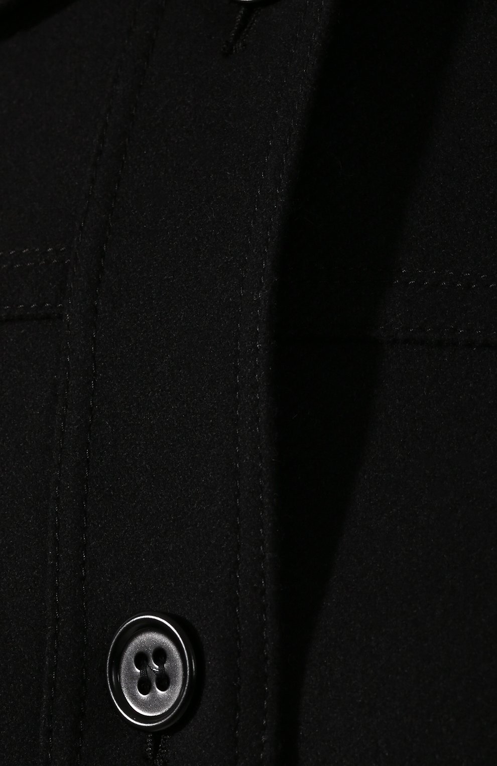 Пальто с поясом REDVALENTINO черного цвета по цене 62600 руб., арт. TR3CAB50/38S, фото 5 Пальто с поясом REDVALENTINO, арт. TR3CAB50/38S, фото 5