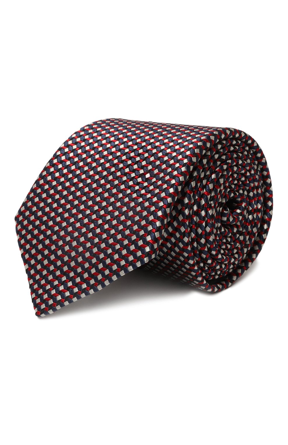 Шелковый галстук GIORGIO ARMANI красного цвета по цене 21250 руб., арт. 360054/4R925, фото 1 Шелковый галстук GIORGIO ARMANI, арт. 360054/4R925, фото 1