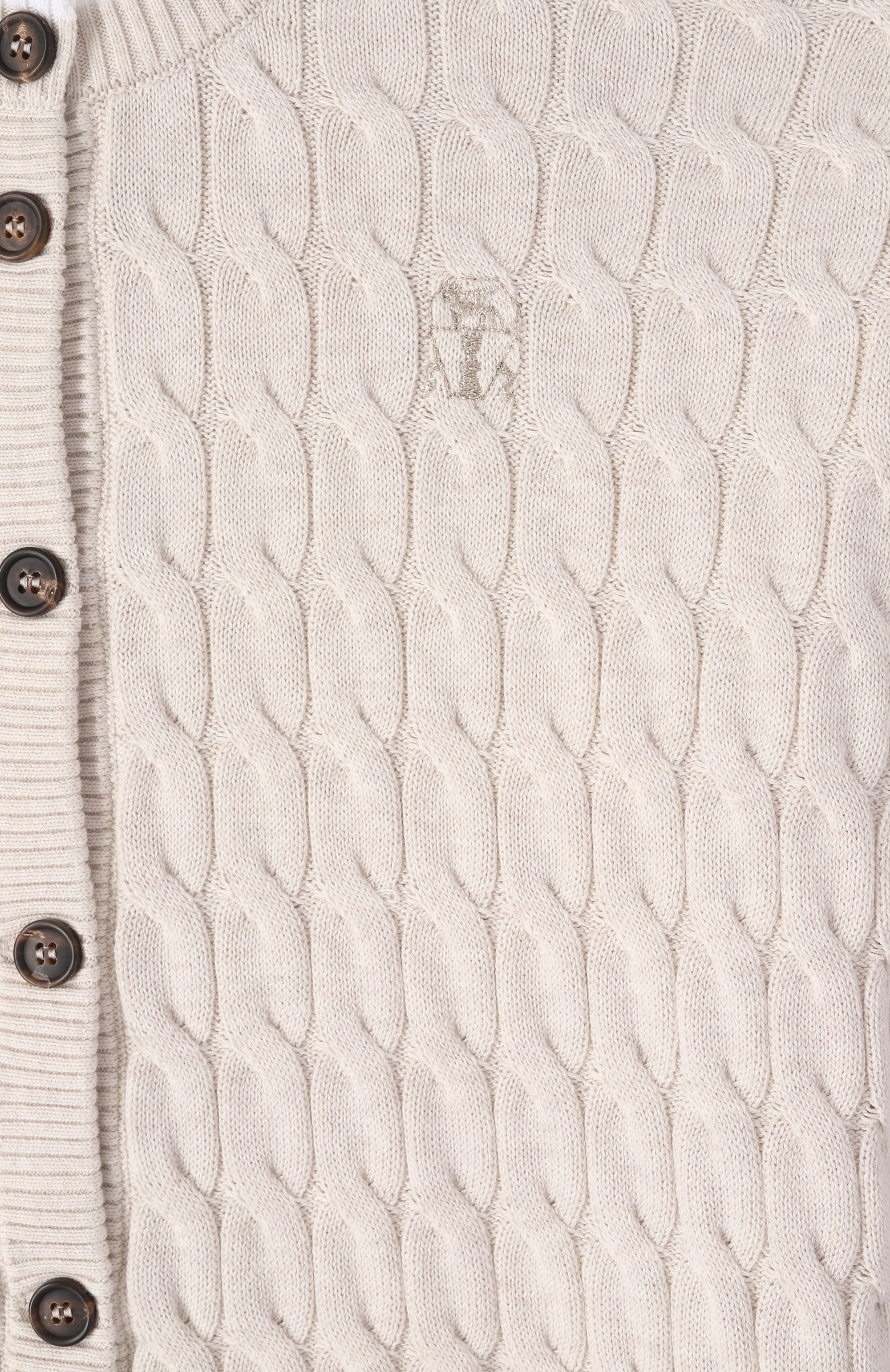 Хлопковый кардиган BRUNELLO CUCINELLI, арт. B19M19906C, фото 3