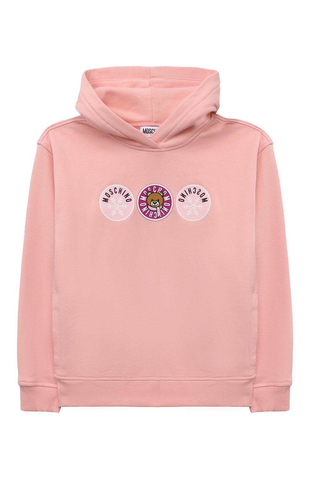 Комплект из худи и брюк MOSCHINO светло-розового цвета по цене 28100 руб., арт. HUK03I/LCA23/10A-14A, фото 2 Комплект из худи и брюк MOSCHINO, арт. HUK03I/LCA23/10A-14A, фото 2