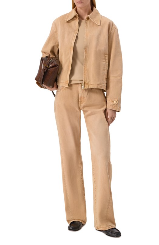 Джинсовая куртка 7 For All Mankind 7UZ00E98-101 Бежевый  7UZ00E98-101 Фото 2