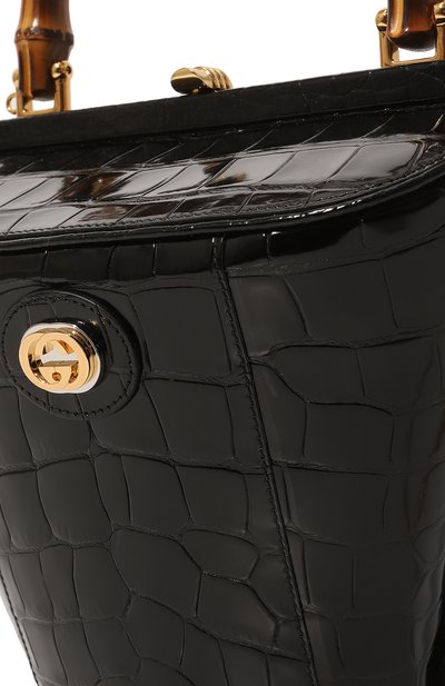 Сумка gucci bamboo из кожи аллигатора GUCCI, арт. 616437 EV40X, фото 3