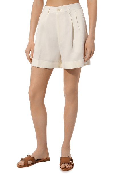 Шорты из вискозы и льна FORTE DEI MARMI COUTURE, арт. 24SF1804, фото 3