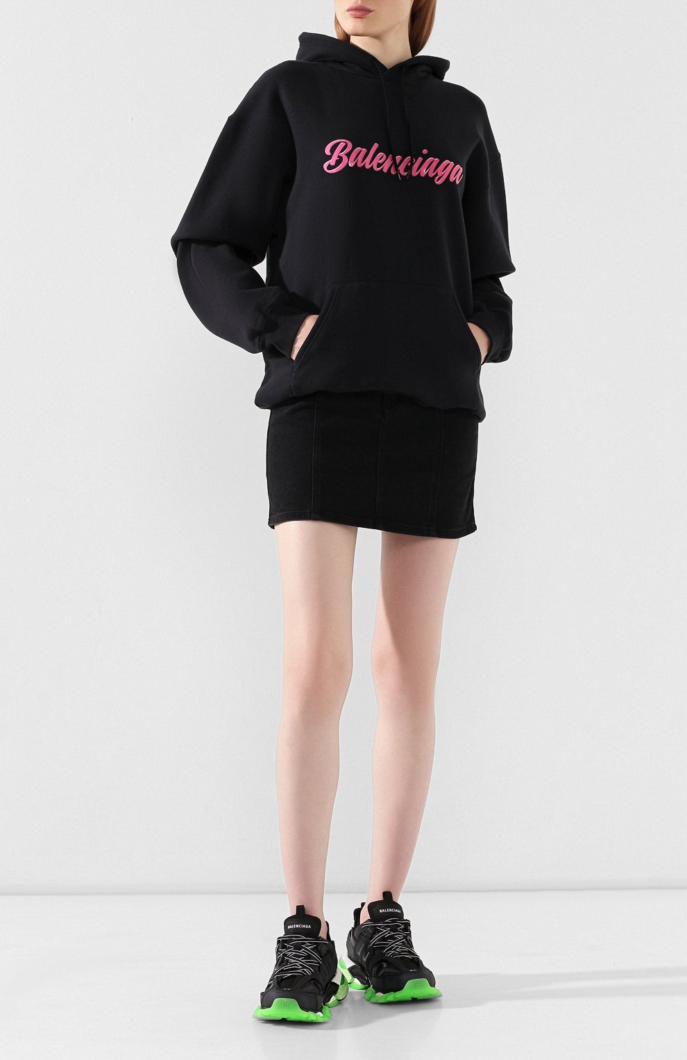 Хлопковое худи BALENCIAGA, арт. 583222/TFV60, фото 2