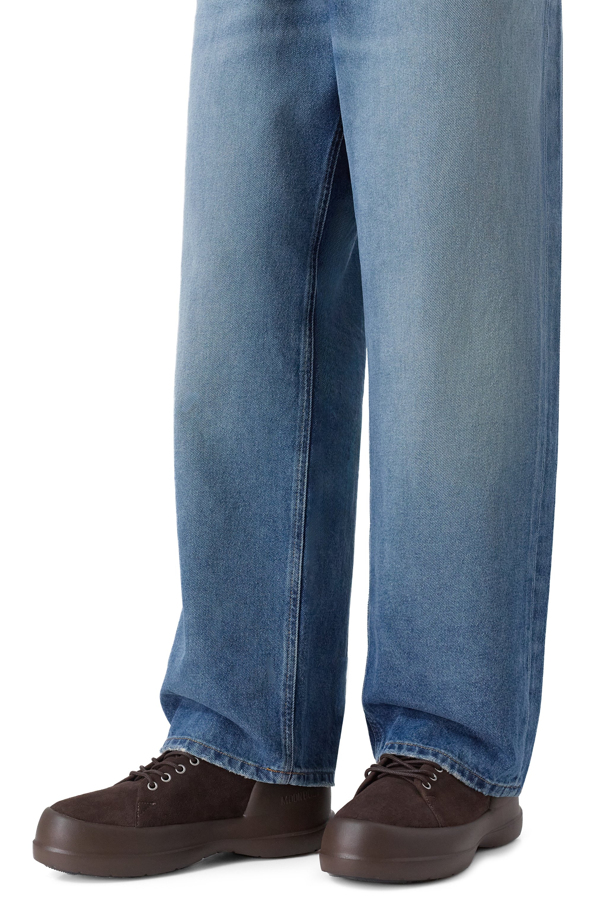 Замшевые ботинки mezzaluna MOON BOOT темно-коричневого цвета по цене 25750 руб., арт. 80D2500030, фото 3 Замшевые ботинки mezzaluna MOON BOOT, арт. 80D2500030, фото 3