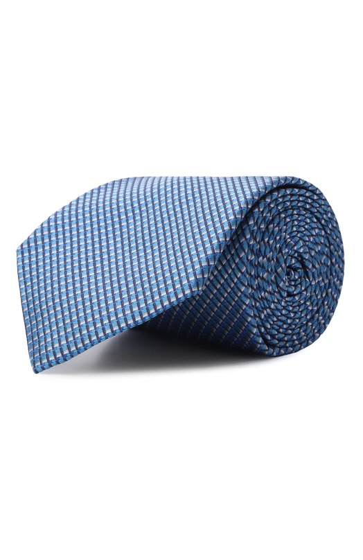 Шелковый галстук Brioni 062I00/PD470 Голубой 062I00/PD470