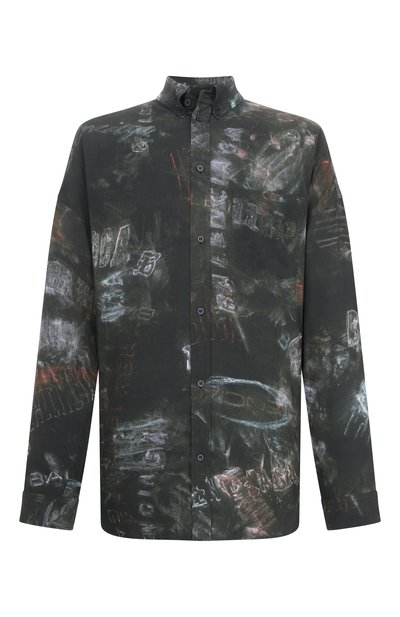 Мужская рубашка из вискозы BALENCIAGA, арт. 857811/TTL78