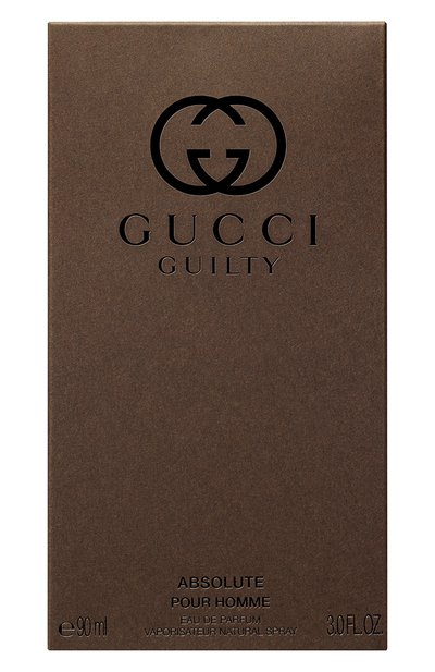 Парфюмерная вода guilty pour homme absolute (90ml) GUCCI, арт. 8005610344157, фото 3