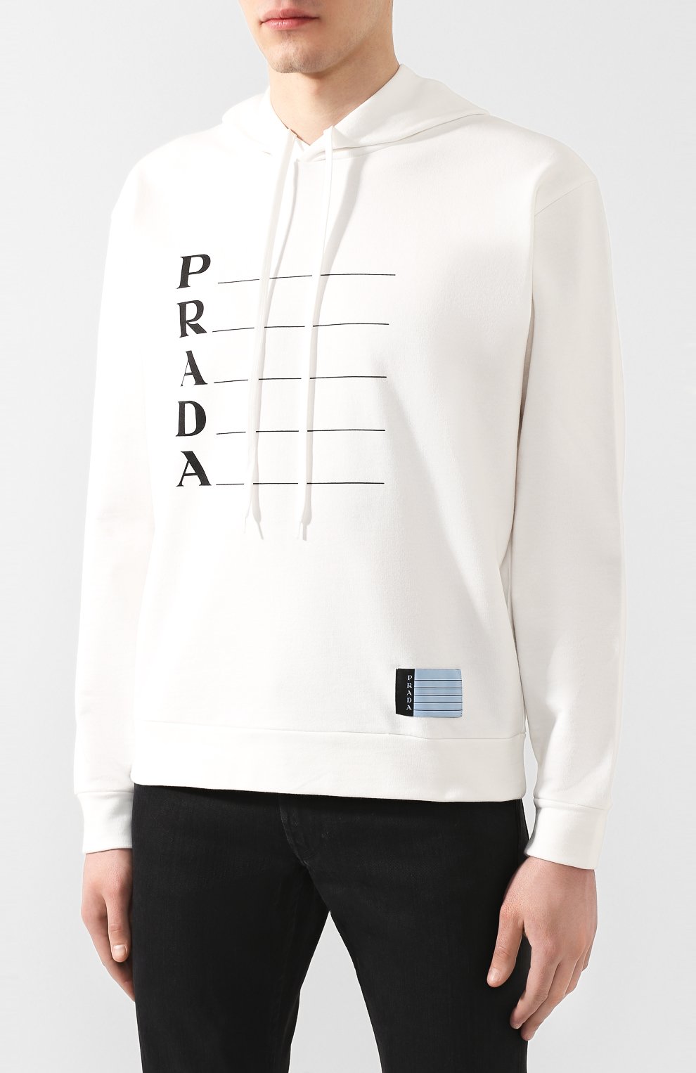 Хлопковое худи PRADA, арт. UJL035-1XO2-F0AA1-191, фото 3