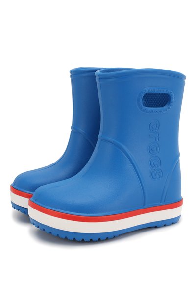 Резиновые сапоги CROCS синего цвета по цене 2900 руб., арт. 205827-4KD, фото 1 Резиновые сапоги CROCS, арт. 205827-4KD, фото 1