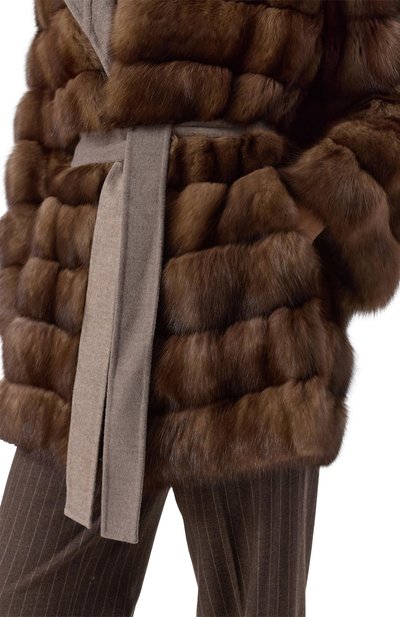 Шуба из соболя MANZONI24, арт. 25M1239-ZDB1/48, фото 5