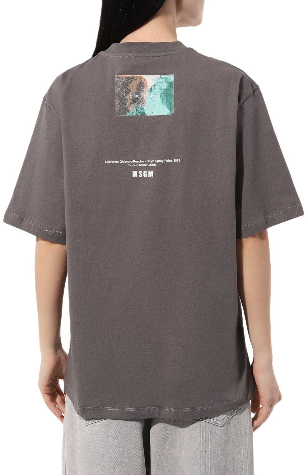 Хлопковая футболка MSGM, арт. 3646MM02/247298, фото 4