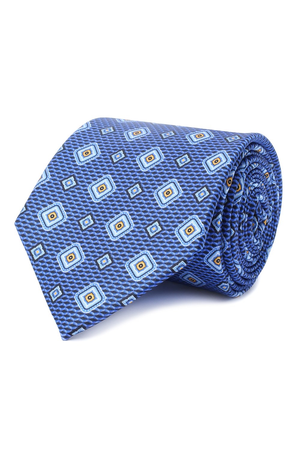 Шелковый галстук CANALI синего цвета по цене 12750 руб., арт. 18/HS02954, фото 1 Шелковый галстук CANALI, арт. 18/HS02954, фото 1