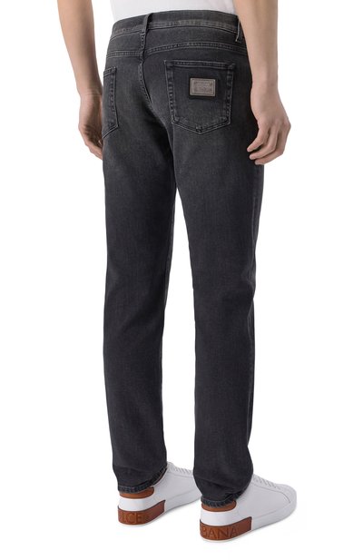 Джинсы slim DOLCE & GABBANA темно-серого цвета по цене 85850 руб., арт. GY07CD/G80Z2, фото 4 Джинсы slim DOLCE & GABBANA, арт. GY07CD/G80Z2, фото 4