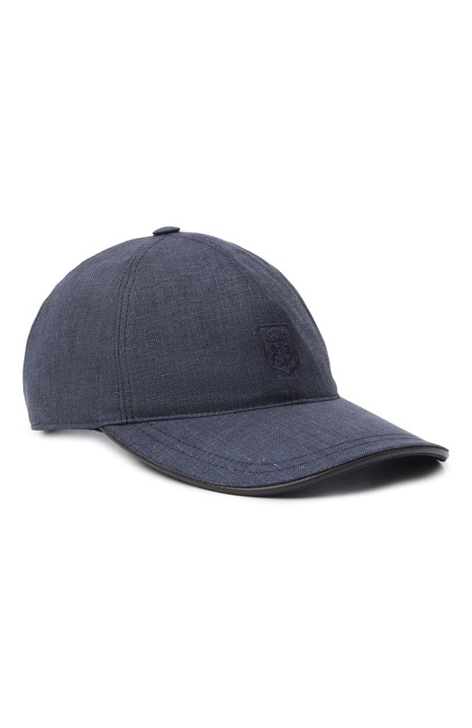 Бейсболка изо льна и шерсти Corneliani 270500/2729228 Синий 270500/2729228
