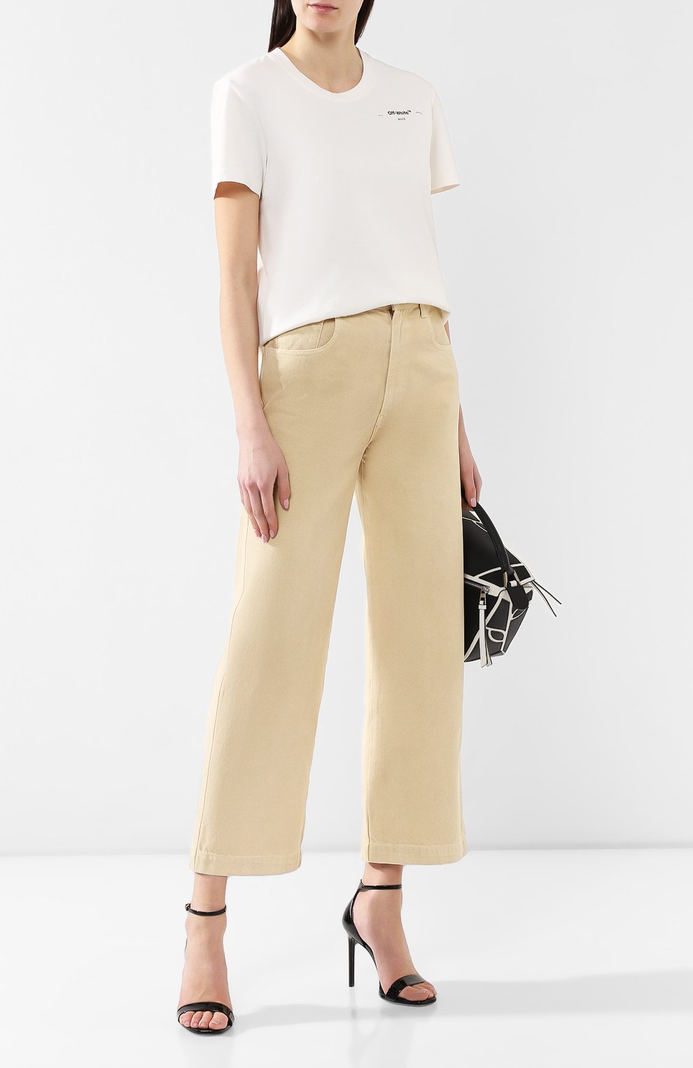 Хлопковая футболка OFF-WHITE, арт. 0WAA049S19B070590110, фото 2
