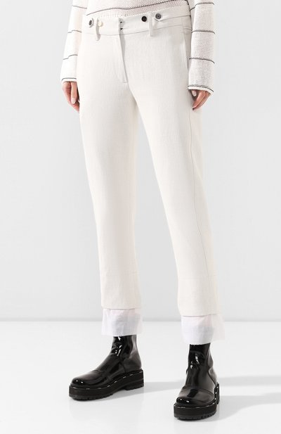 Брюки из смеси хлопка и льна ANN DEMEULEMEESTER, арт. 2001-1400-P-205-020, фото 3