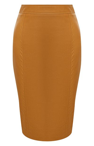 Женская кожаная юбка SAINT LAURENT, арт. 635199/YCDJ2