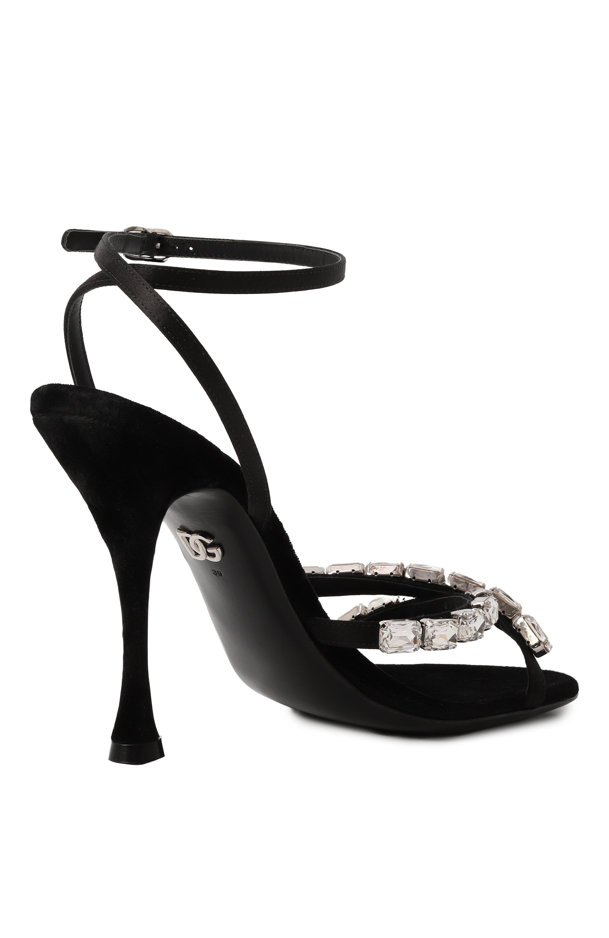 Текстильные босоножки keira 105 DOLCE & GABBANA, арт. CR1821/A6I68, фото 4