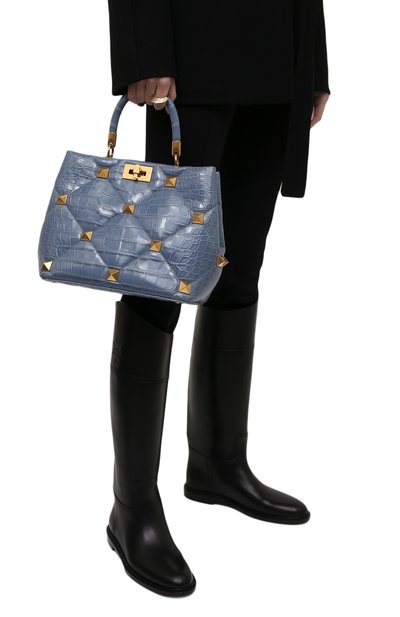 Сумка roman stud из кожи аллигатора VALENTINO, арт. WW2B0I96/SXY/AMIS, фото 2