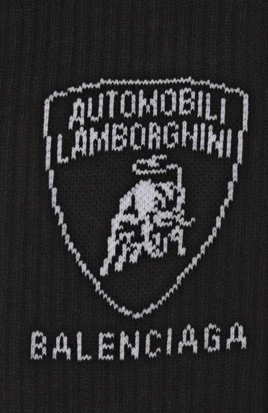 Хлопковые носки Balenciaga x Automobili Lamborghini Balenciaga 835506/4F1B5 Чёрный  835506/4F1B5 Фото 2