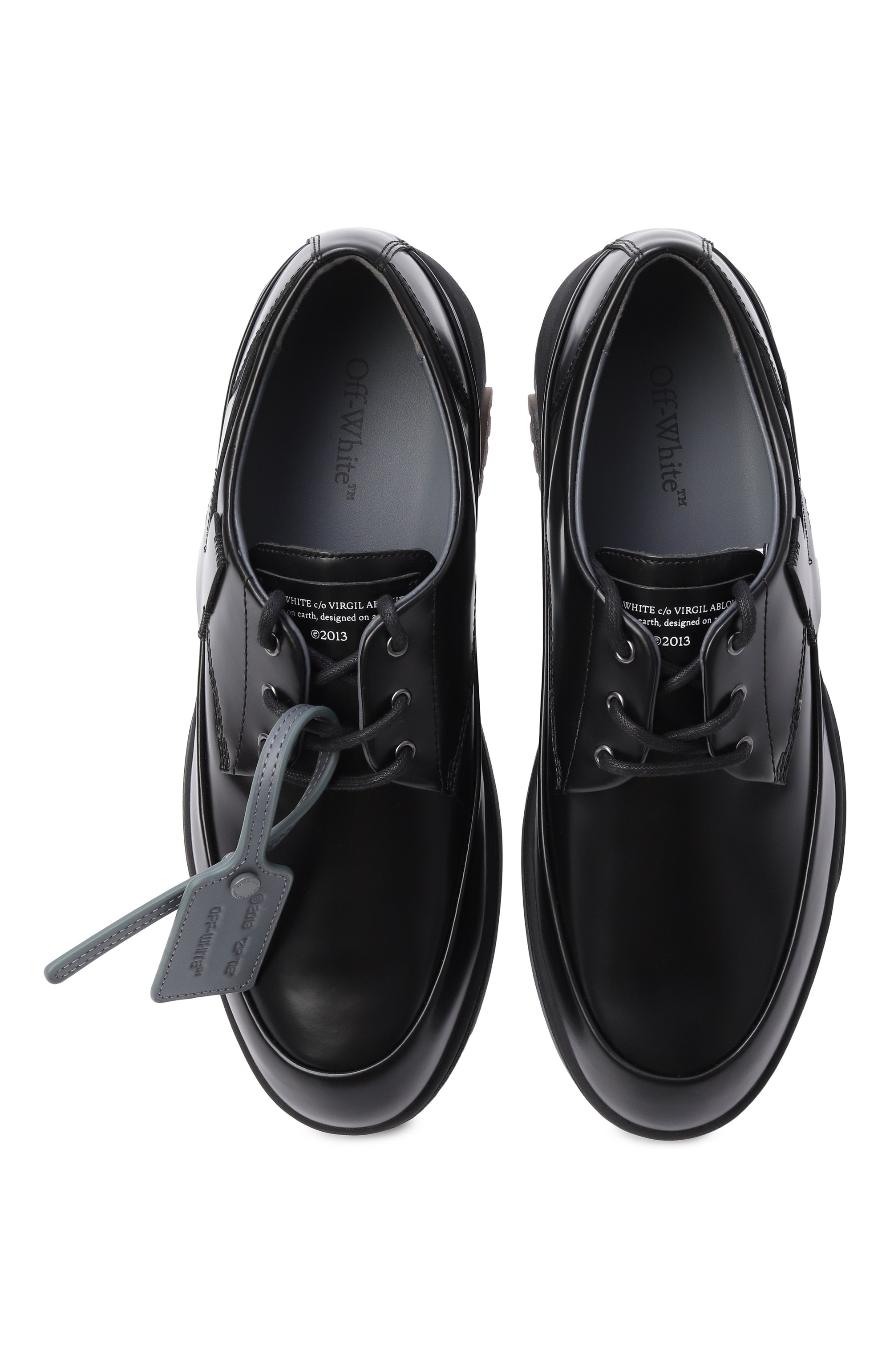 Кожаные дерби OFF-WHITE, арт. 0MIY002F25LEA001, фото 7