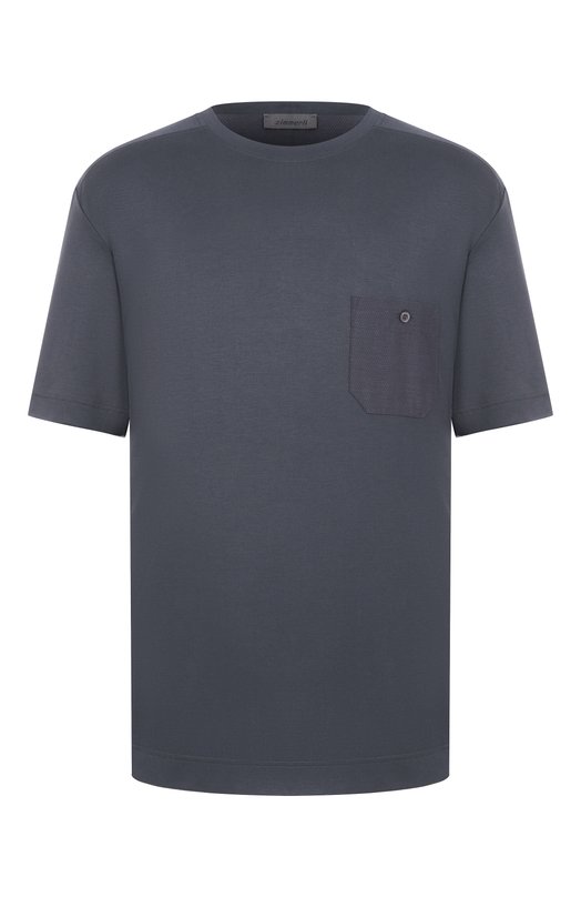 Футболка из хлопка и вискозы Zimmerli 8520-21091 Серый 8520-21091