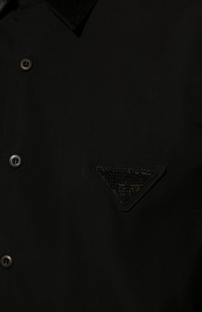 Хлопковая рубашка PRADA, арт. UCN412-1LZC-F0002-221, фото 5