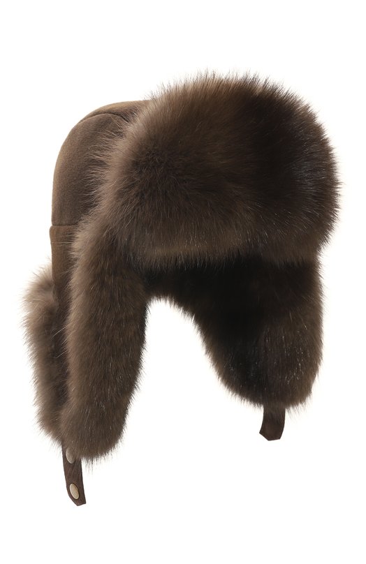 Шапка-ушанка Майкл с отделкой из соболя FurLand 0201414210007100022 Коричневый 0201414210007100022