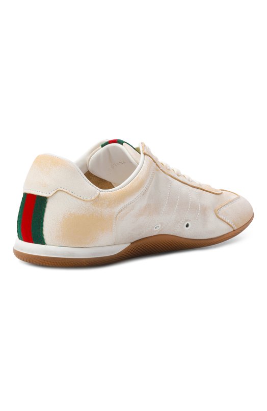 Кожаные кроссовки Gucci Shift Gucci 857016/AAF0E Кремовый  857016/AAF0E Фото 5