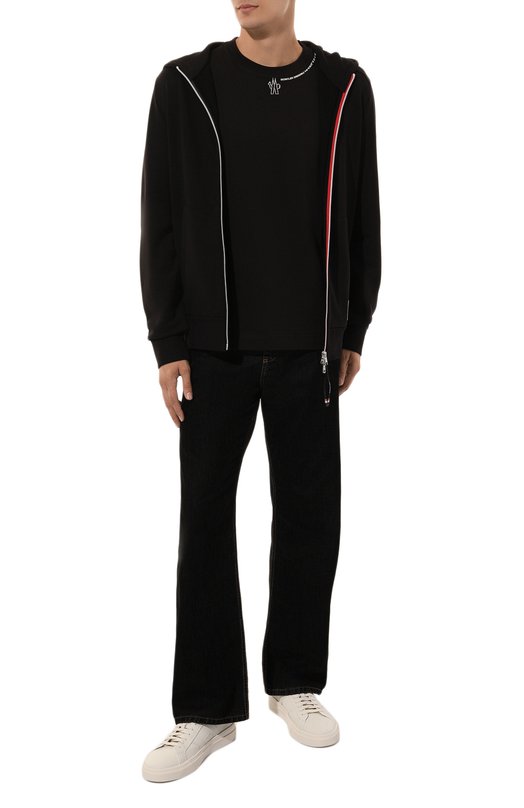 Хлопковая футболка Moncler Grenoble 8C000-02-83927 Чёрный  8C000-02-83927 Фото 2