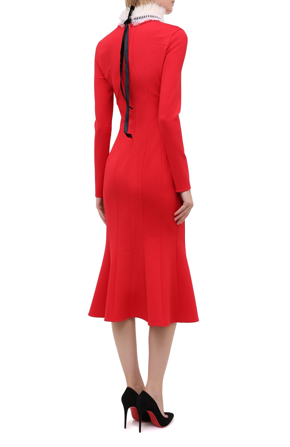 Платье TEGIN красного цвета по цене 57000 руб., арт. FD2005А, фото 4 Платье TEGIN, арт. FD2005А, фото 4