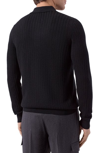 Поло из шерсти и шелка ZILLI, арт. KBP001M0230VZCAB0, фото 4