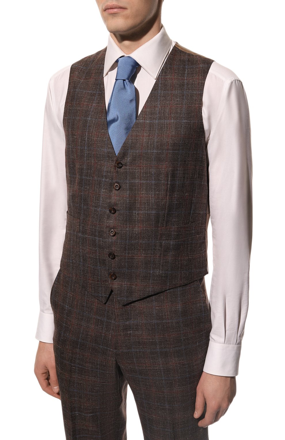 Костюм-тройка из кашемира и льна KITON, арт. UAGL81K06P32, фото 4