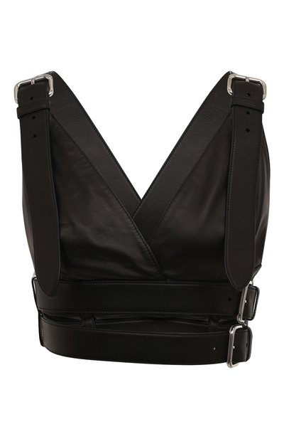 Кожаный топ MIU MIU, арт. MPT253-038-F0002, фото 1