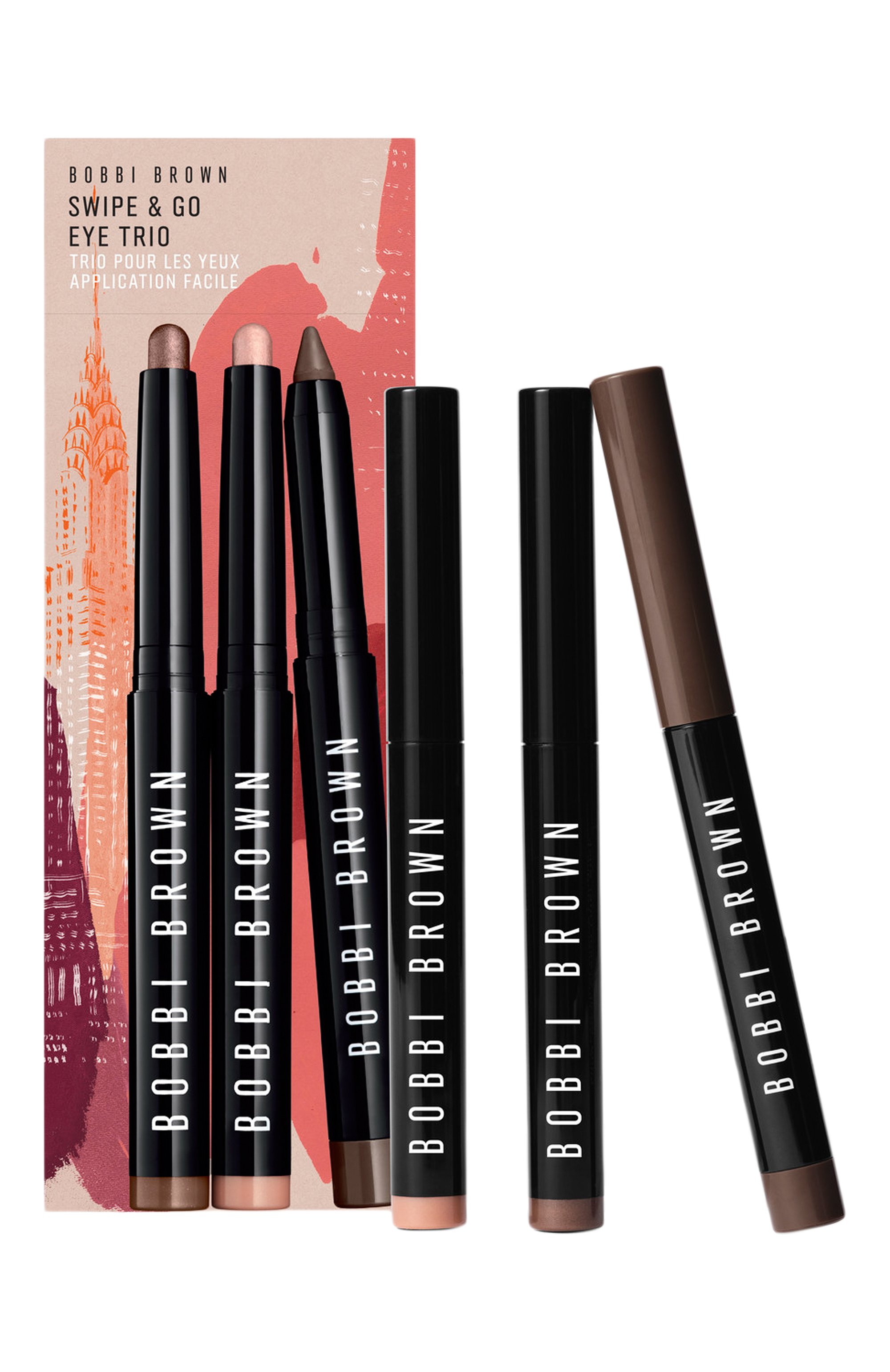 Набор теней swipe & go eye trio (2x1,6g+1,1g) BOBBI BROWN, арт. H3B3-01, фото 1