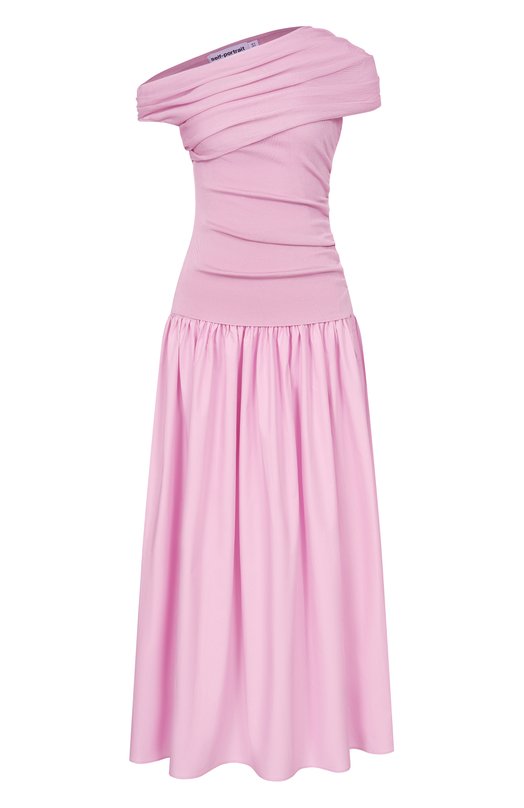 Платье из хлопка и вискозы self-portrait RS26108MP Розовый RS26108MP