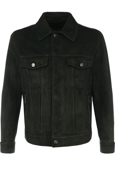 Замшевая куртка на молнии с отложным воротником BRIONI, арт. PLQ60L/P7703, фото 1