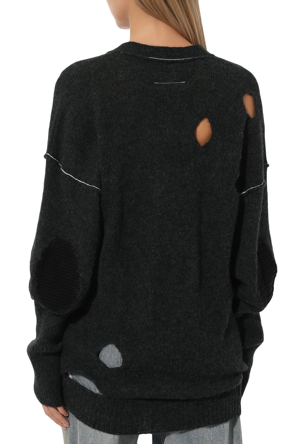 Кардиган из шерсти и хлопка MM6, арт. S52HP0010/S18289, фото 4