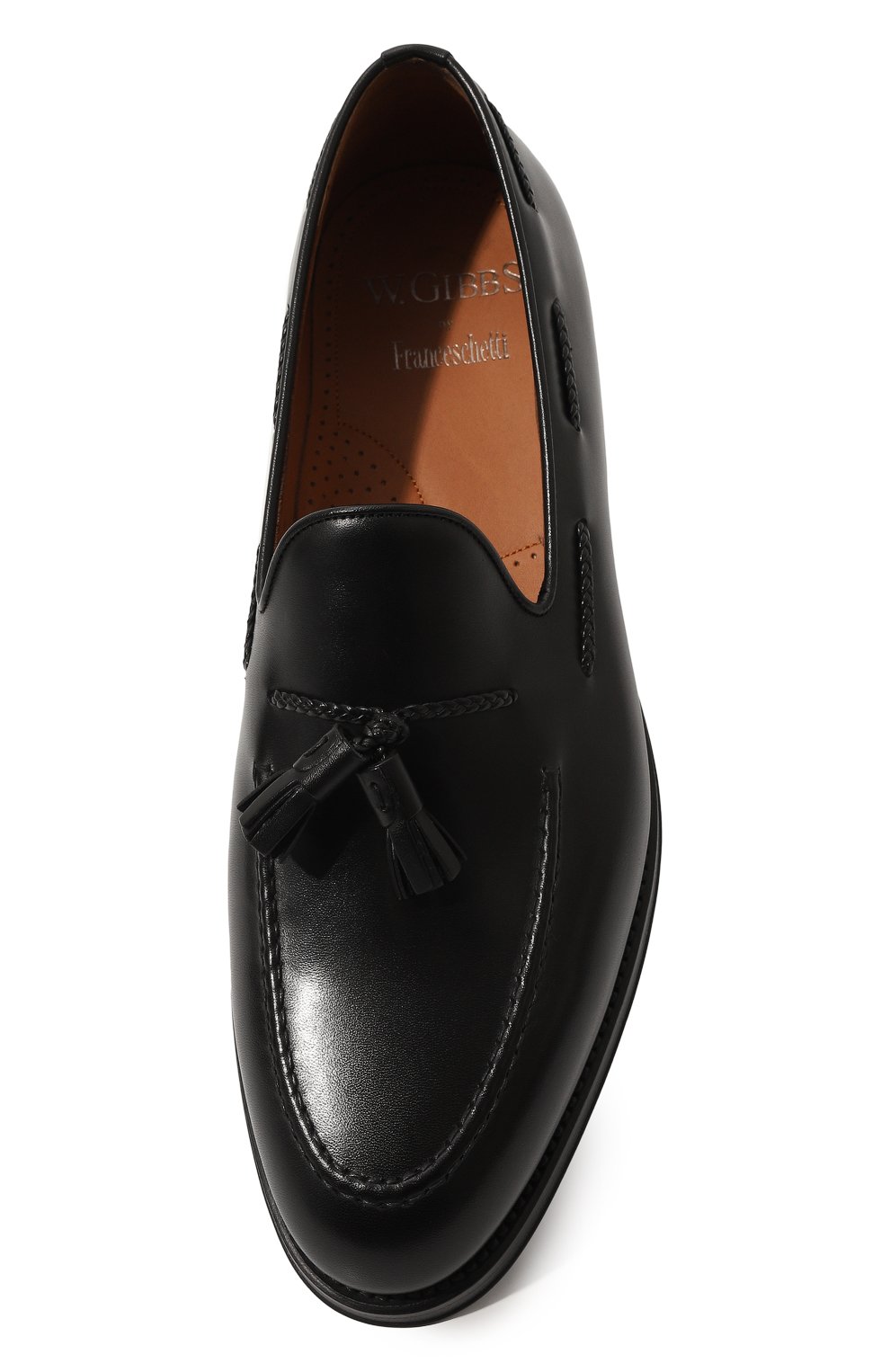 Кожаные лоферы W.GIBBS, арт. 0354001/LUX ANIL, фото 6