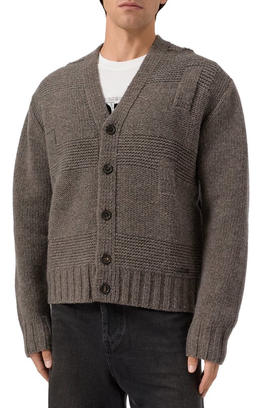 Шерстяной кардиган Dsquared2 S74HA1551/D13147 Коричневый  S74HA1551/D13147 Фото 3