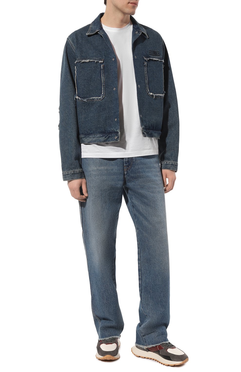 Кожаные кроссовки ROBERTO CAVALLI, арт. 20733 B/VAR B, фото 2