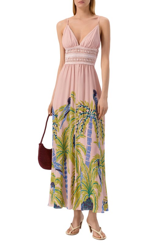 Платье из вискозы Poupette St Barth WHVS26LVPPMN Розовый  WHVS26LVPPMN Фото 2