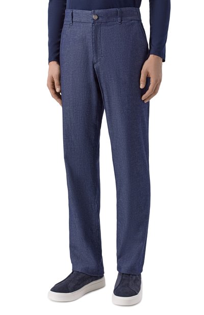 Брюки из хлопка и льна ZILLI, арт. CP801BM0109VHST00, фото 3