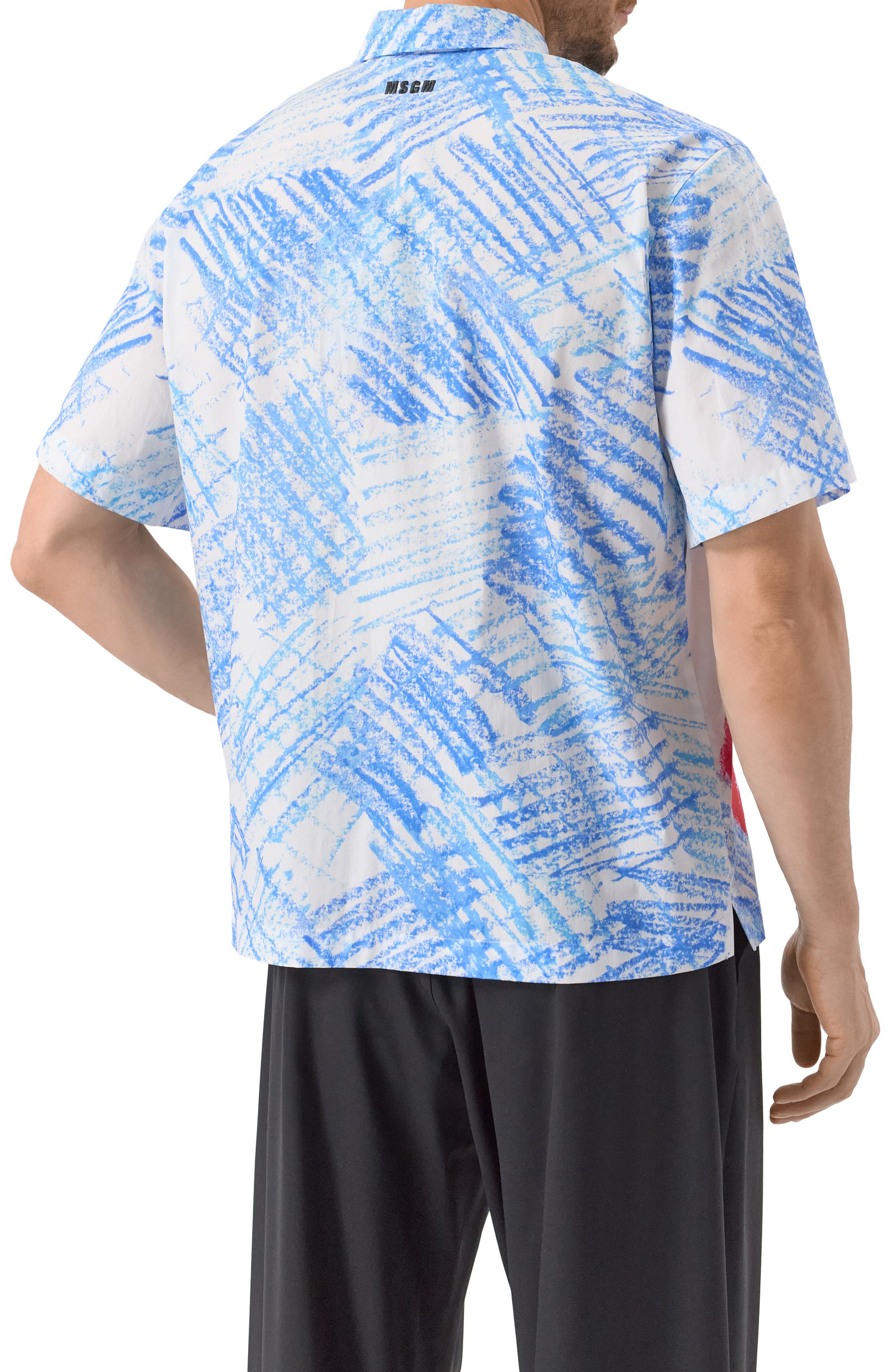 Хлопковая рубашка MSGM, арт. 3840ME16X/257053, фото 4