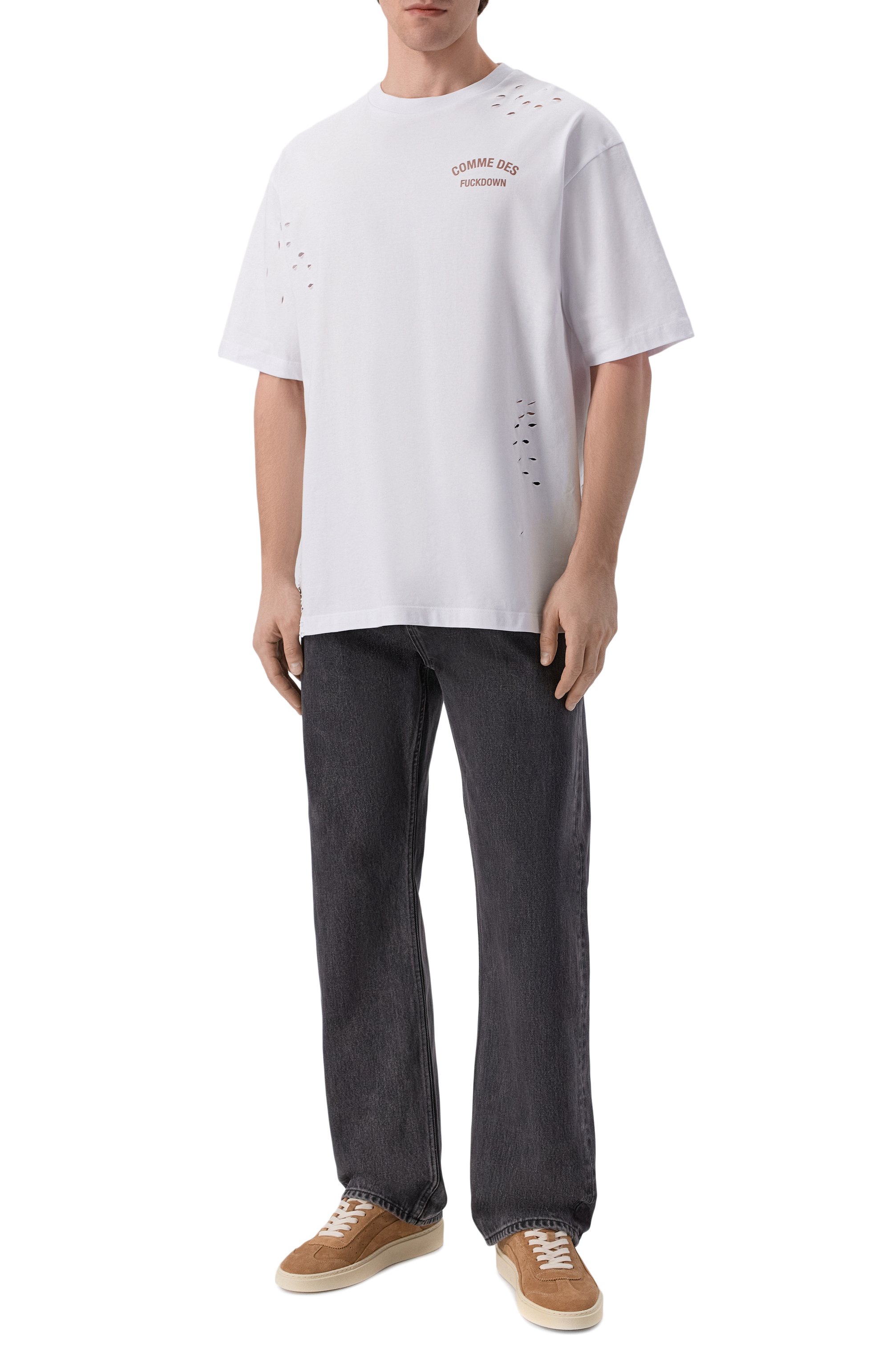 Хлопковая футболка COMME DES FUCKDOWN, арт. CFABM01923, фото 2