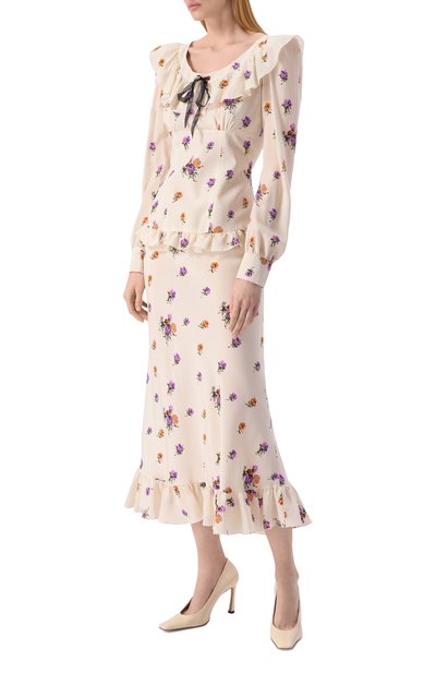 Шелковое платье ALESSANDRA RICH, арт. FABX4037-F4466, фото 2