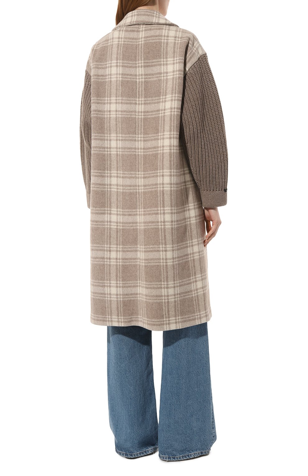 Пальто из шерсти и кашемира MANZONI24, арт. 23M523-DB4X, фото 4