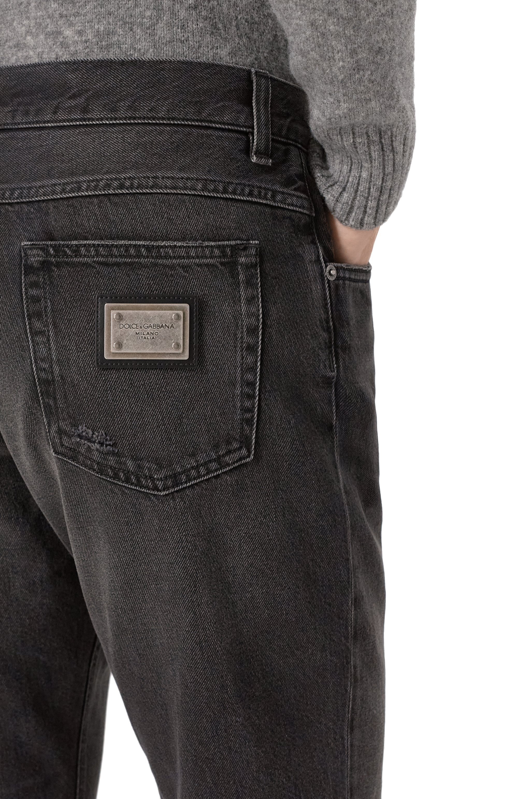 Джинсы regular DOLCE & GABBANA темно-серого цвета по цене 85850 руб., арт. GYJCCD/G80M9, фото 5 Джинсы regular DOLCE & GABBANA, арт. GYJCCD/G80M9, фото 5
