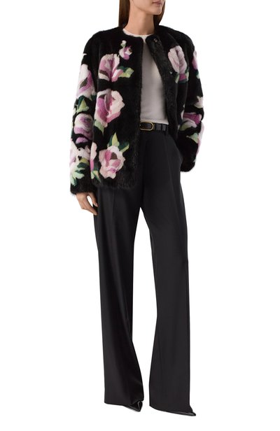 Шуба из норки DOLCE & GABBANA черного цвета по цене 4130000 руб., арт. F28FFF/FUPLH, фото 2 Шуба из норки DOLCE & GABBANA, арт. F28FFF/FUPLH, фото 2